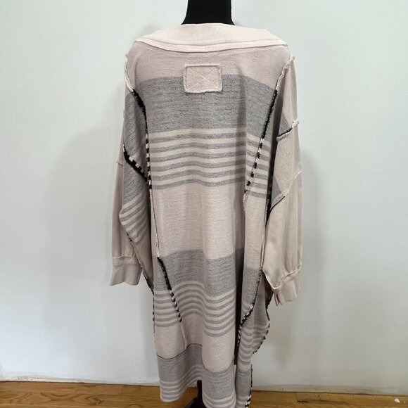 Free People Off The Shelf Maxi Top, Size Large, NWOT, Pink Combo Color - Picture 6 of 8